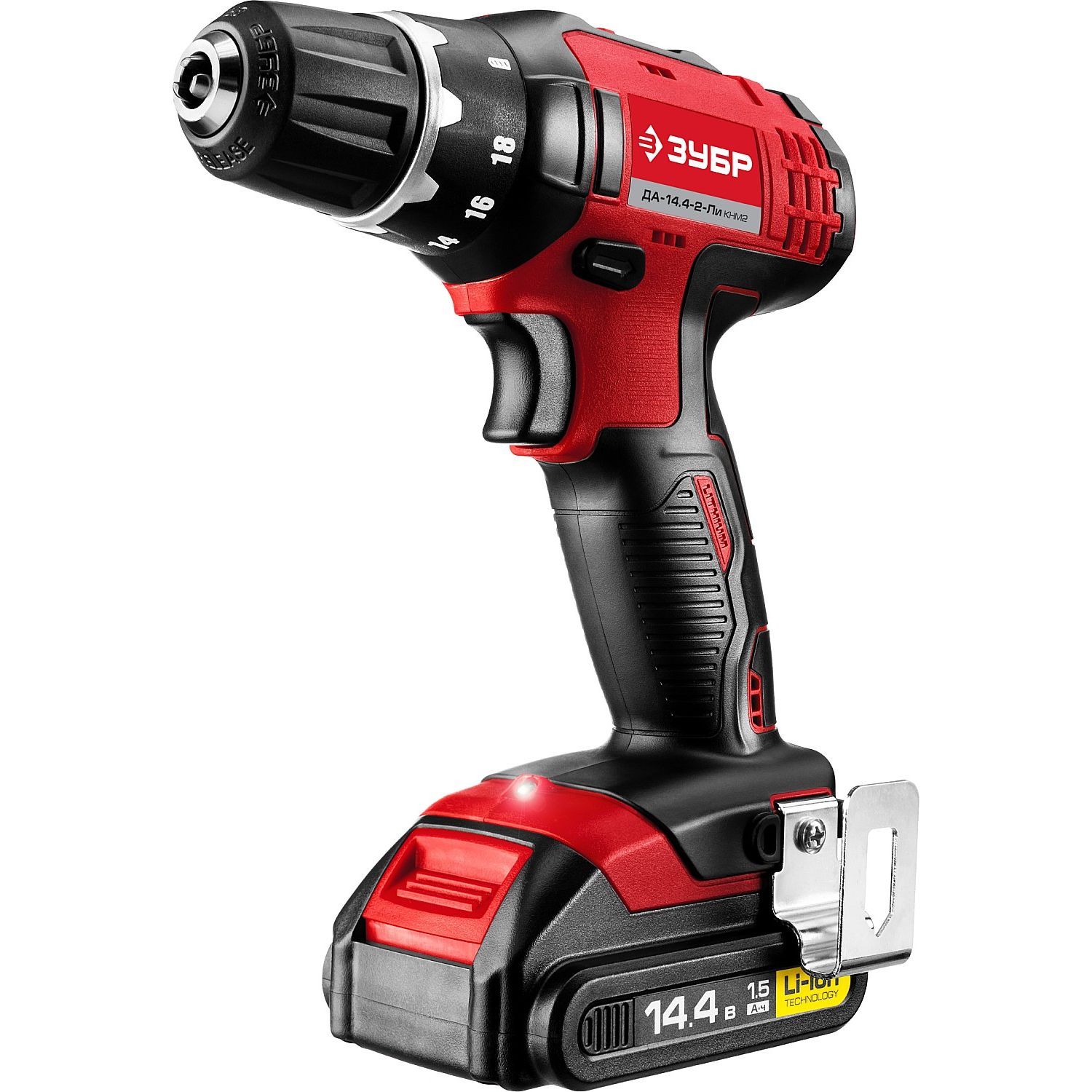 Дрель - шуруповерт, 2 АКБ ДА-14.4-2-Ли КНМ2